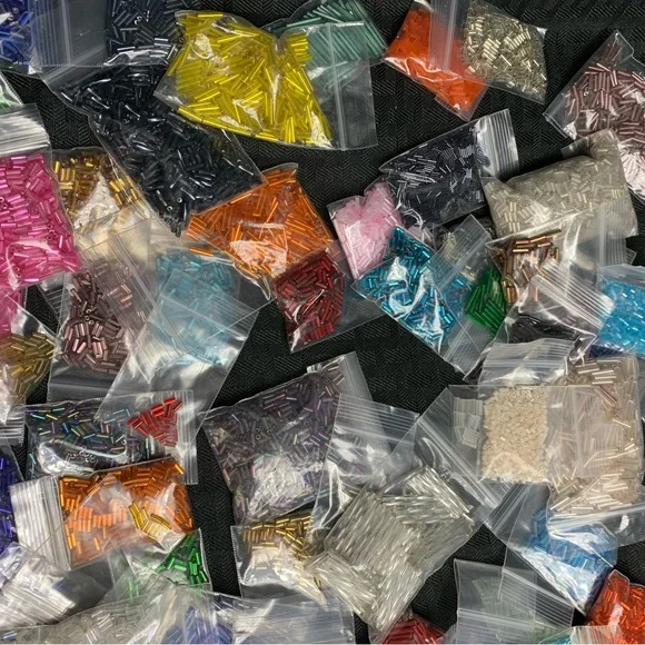 Bugle Beads Lot of Over 2 Pounds! - Picture 5 of 6